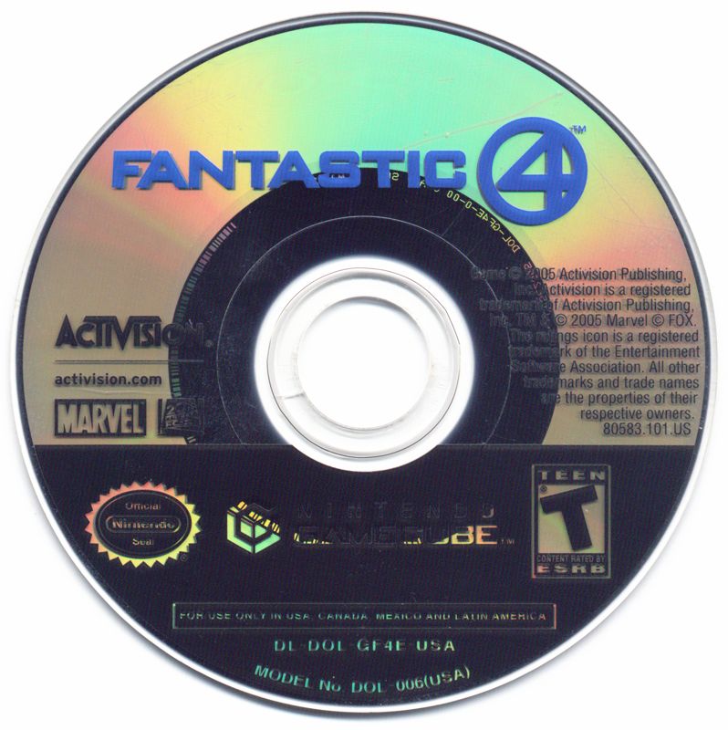 Media for Fantastic 4 (GameCube)