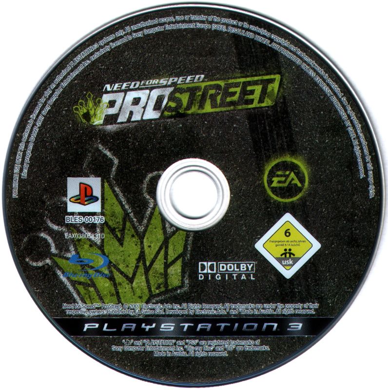Media for Need for Speed: ProStreet (PlayStation 3)