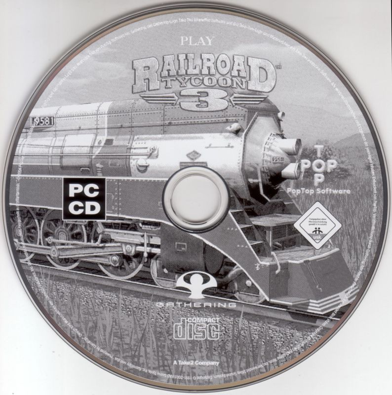 Media for Railroad Tycoon 3 (Windows): Play disc