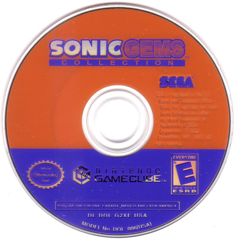 Sonic Gems Collection cover or packaging material MobyGames