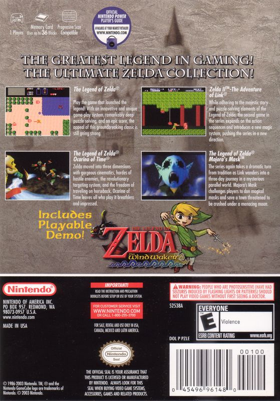 The Legend Of Zelda: Collector's Edition Cover Or Packaging Material ...