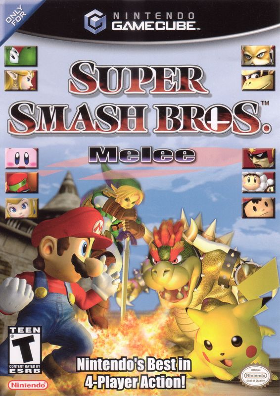 Front Cover for Super Smash Bros.: Melee (GameCube) (First US release)