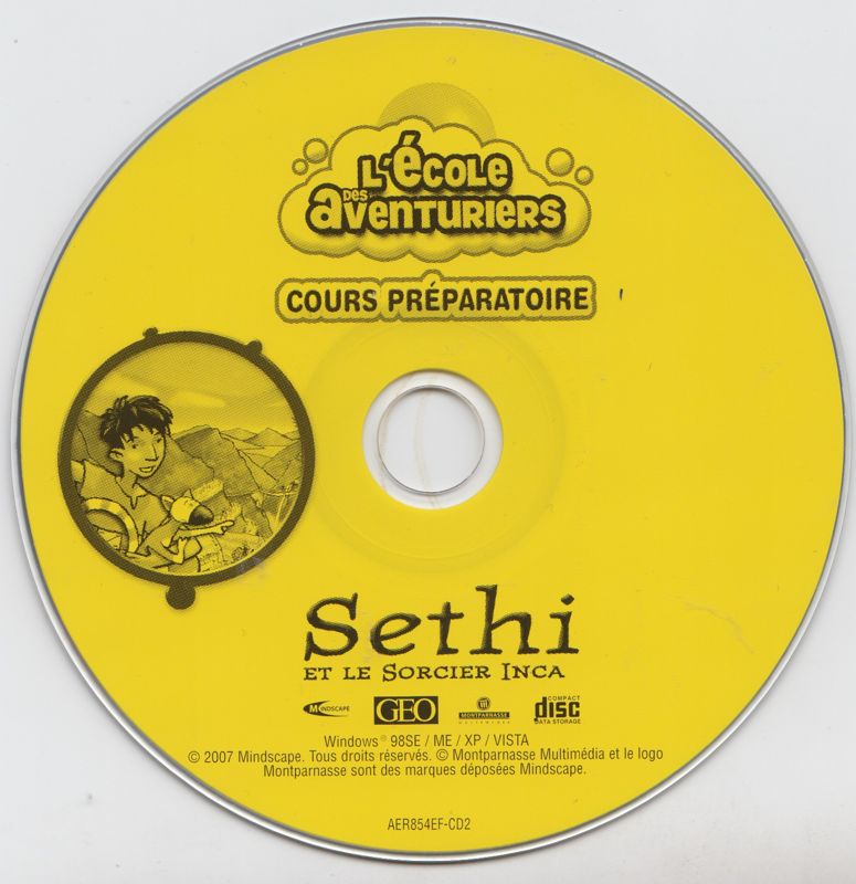 Media for L'école des aventuriers: Cours préparatoire (Windows): <i>Sethi and the Inca Wizard</i> disc