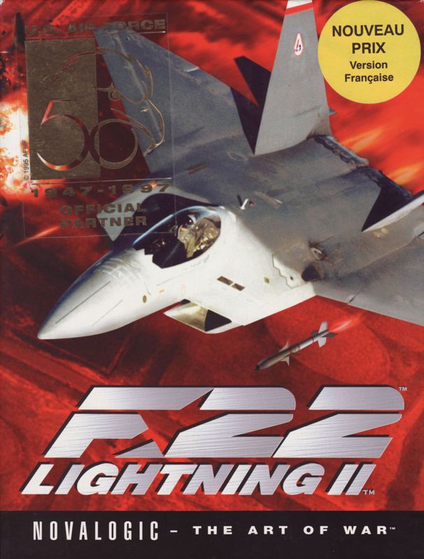 Front Cover for F-22 Lightning II (DOS) (Full French release)