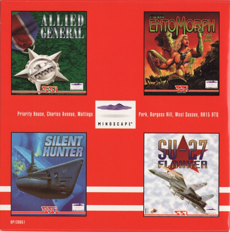 Other for Allied General (Windows and Windows 3.x): CD Sleeve - Back