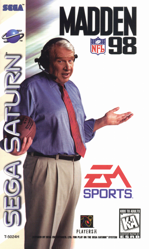 Front Cover for Madden NFL 98 (SEGA Saturn)