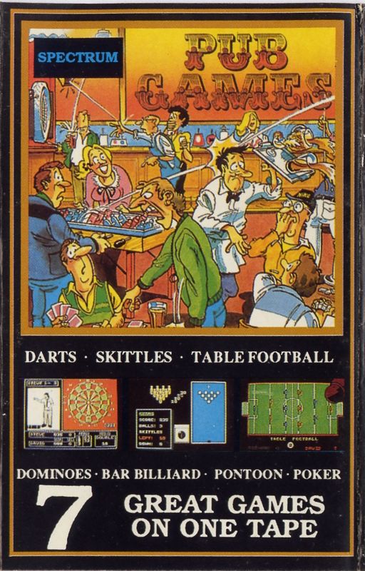Front Cover for Pub Games (ZX Spectrum) (1988 Prism Leisure/Paxman Promotions re-release)