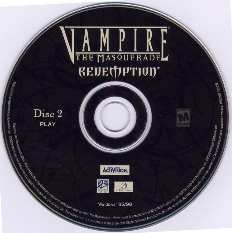 Media for Vampire: The Masquerade - Redemption (Windows) (Second release): Play Disc