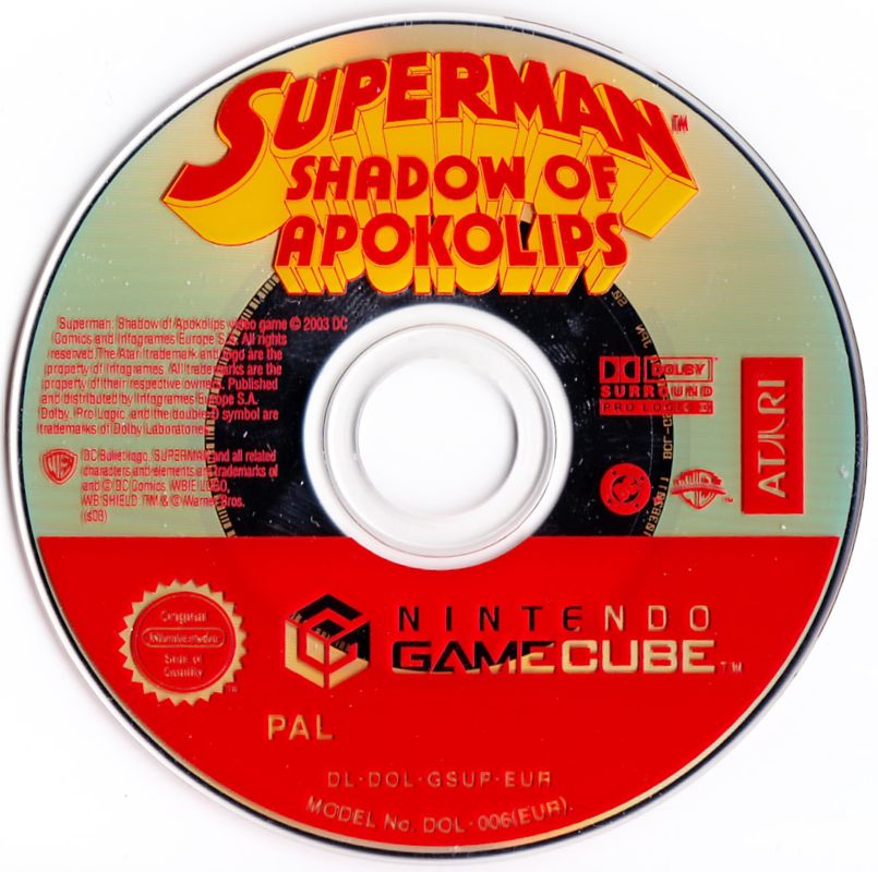 Media for Superman: Shadow of Apokolips (GameCube)