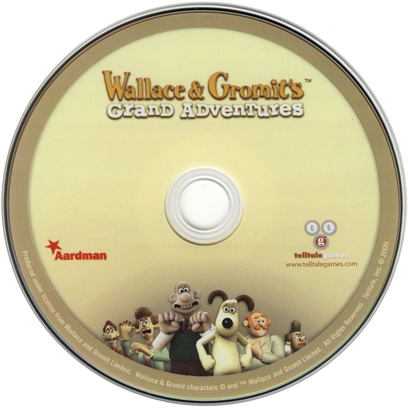 Media for Wallace & Gromit's Grand Adventures (Windows) (Telltale Disc release)