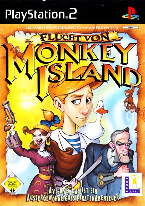 Front Cover for Escape from Monkey Island (PlayStation 2)
