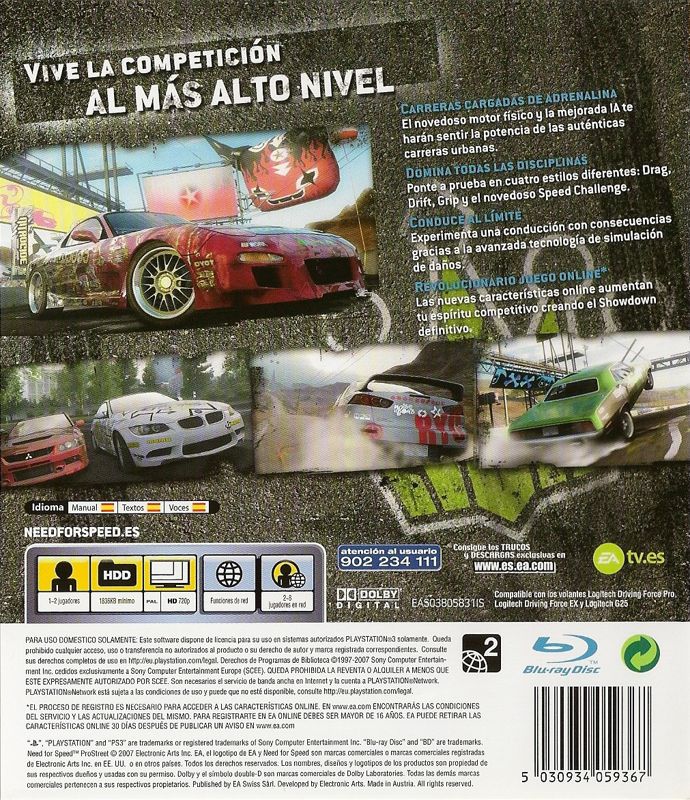 Front Cover for Need for Speed: ProStreet (PlayStation 3)