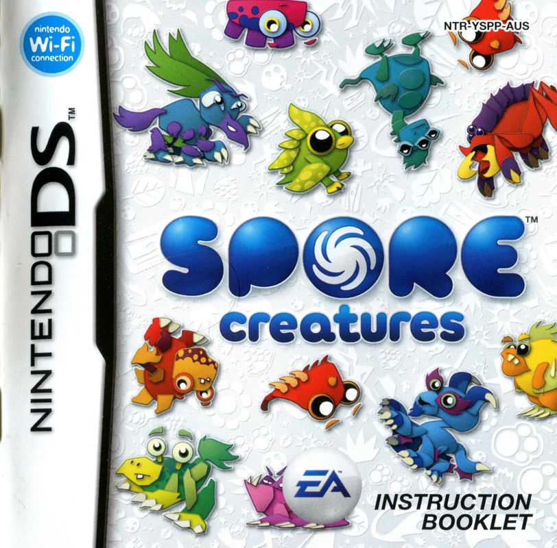 Manual for Spore Creatures (Nintendo DS): Front