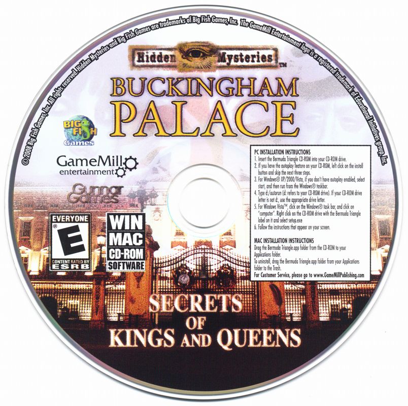 Media for Hidden Mysteries: Buckingham Palace (Macintosh and Windows)