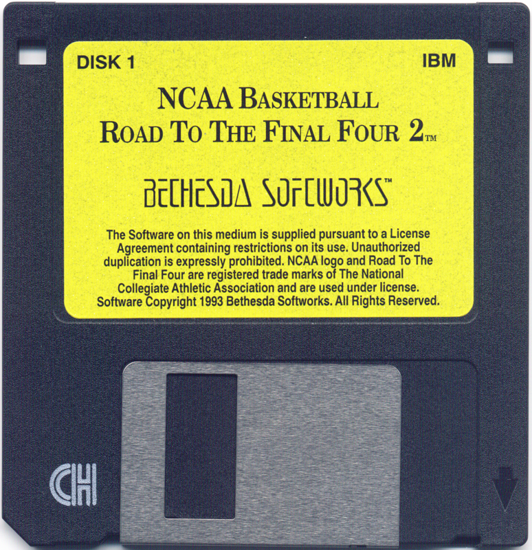Media for NCAA: Road to the Final Four 2 (DOS): Disk 1/3
