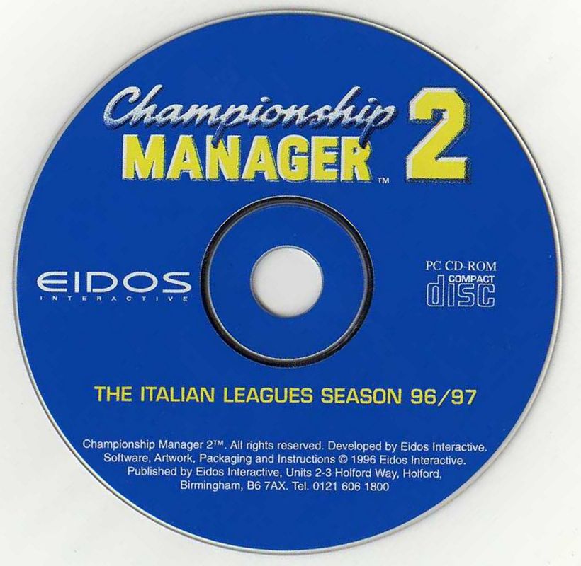 Media for Championship Manager 2: The Italian Leagues Season 96/97 (DOS)
