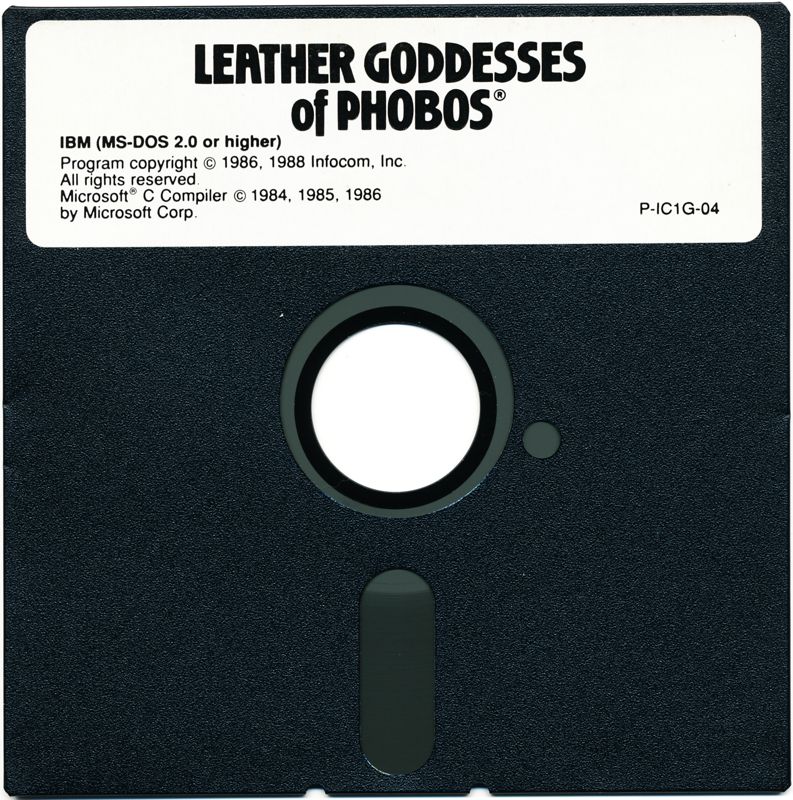 Media for Leather Goddesses of Phobos (DOS) (Solid Gold Release)