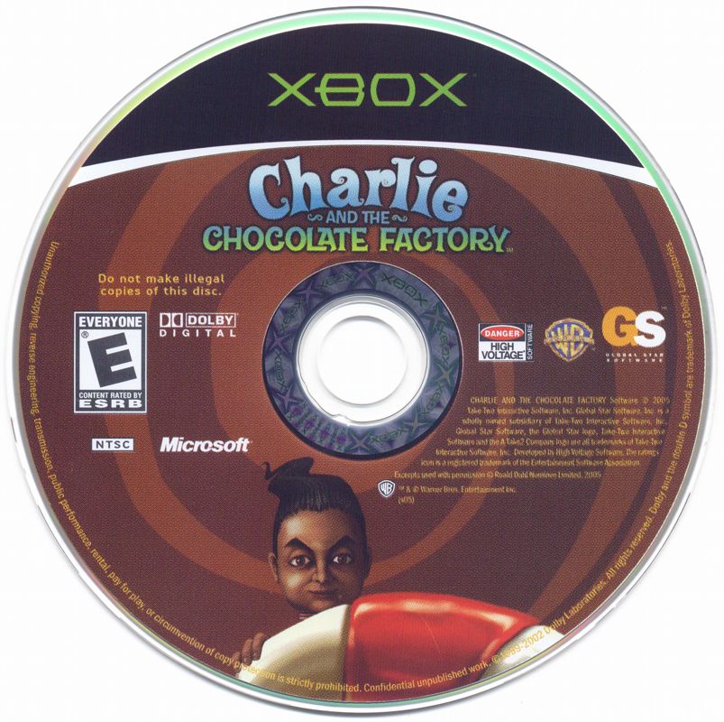 Media for Charlie and the Chocolate Factory (Xbox)