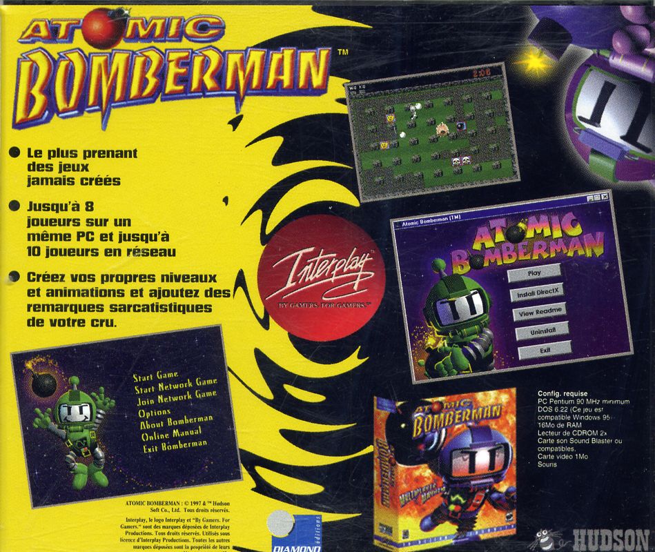 Back Cover for Atomic Bomberman (Windows) (Collector Deluxe No. 2 covermount)