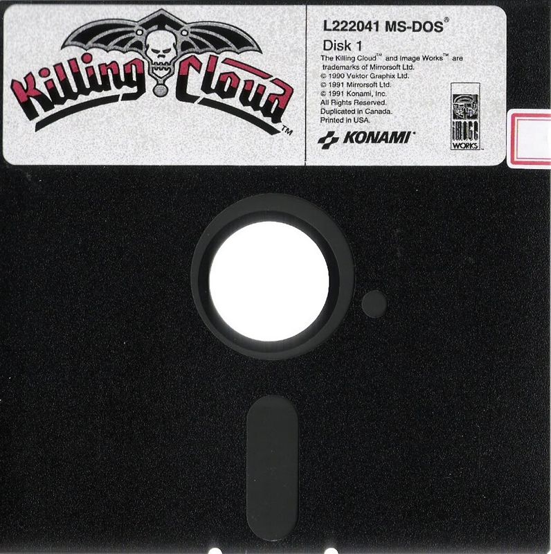 Media for Killing Cloud (DOS): 5.25" Disk (1/3)
