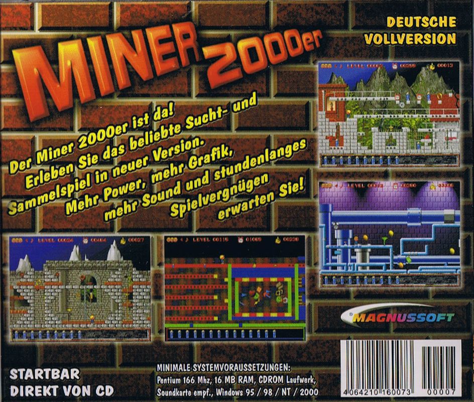 Back Cover for Miner 2000er (Windows)