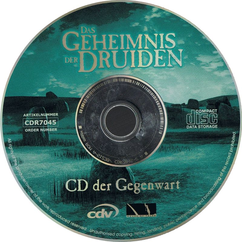 Media for The Mystery of the Druids (Windows) (CDV Bestseller release): Disc 1 (Gegenwart)
