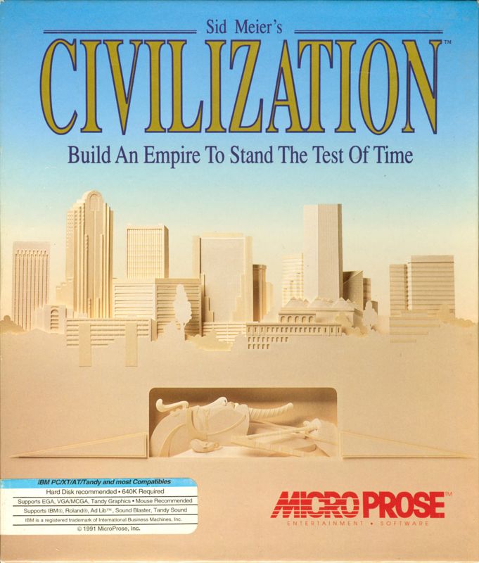 Front Cover for Sid Meier's Civilization (DOS)
