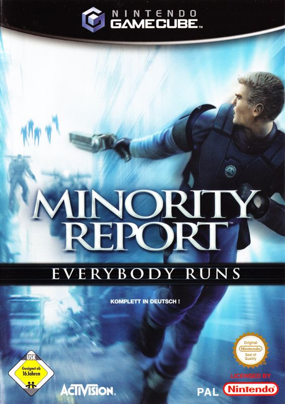 Front Cover for Minority Report: Everybody Runs (GameCube)