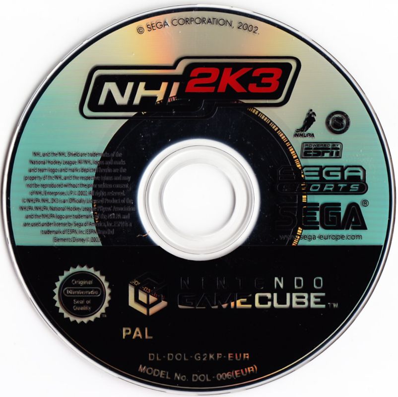 Media for NHL 2K3 (GameCube)