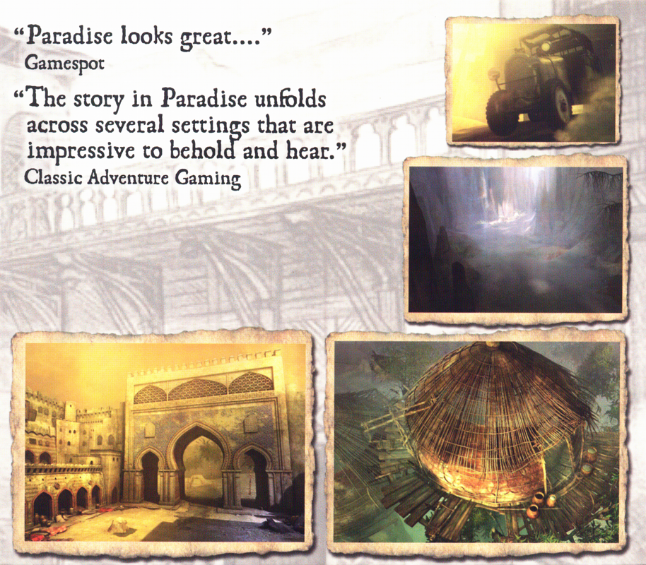 Inside Cover for Paradise (Windows): Left