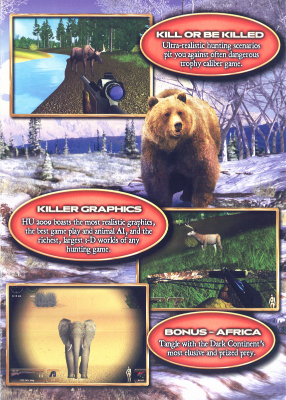 Inside Cover for Hunting Unlimited 2009 (Windows): Right