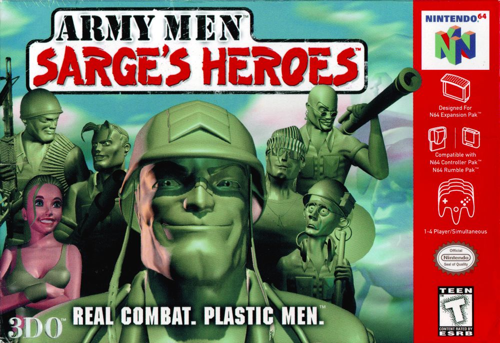 Front Cover for Army Men: Sarge's Heroes (Nintendo 64)