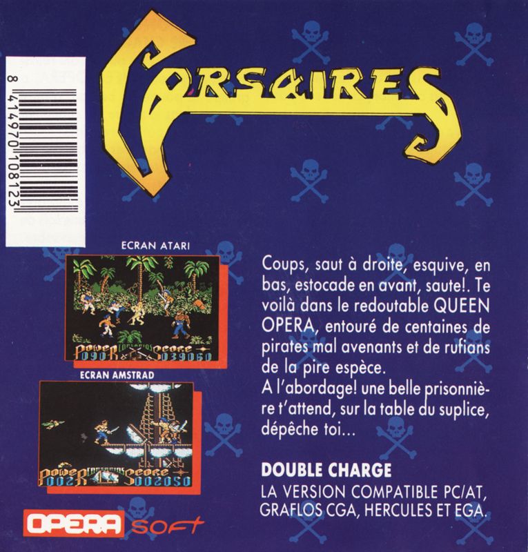 Back Cover for Corsarios (PC Booter)