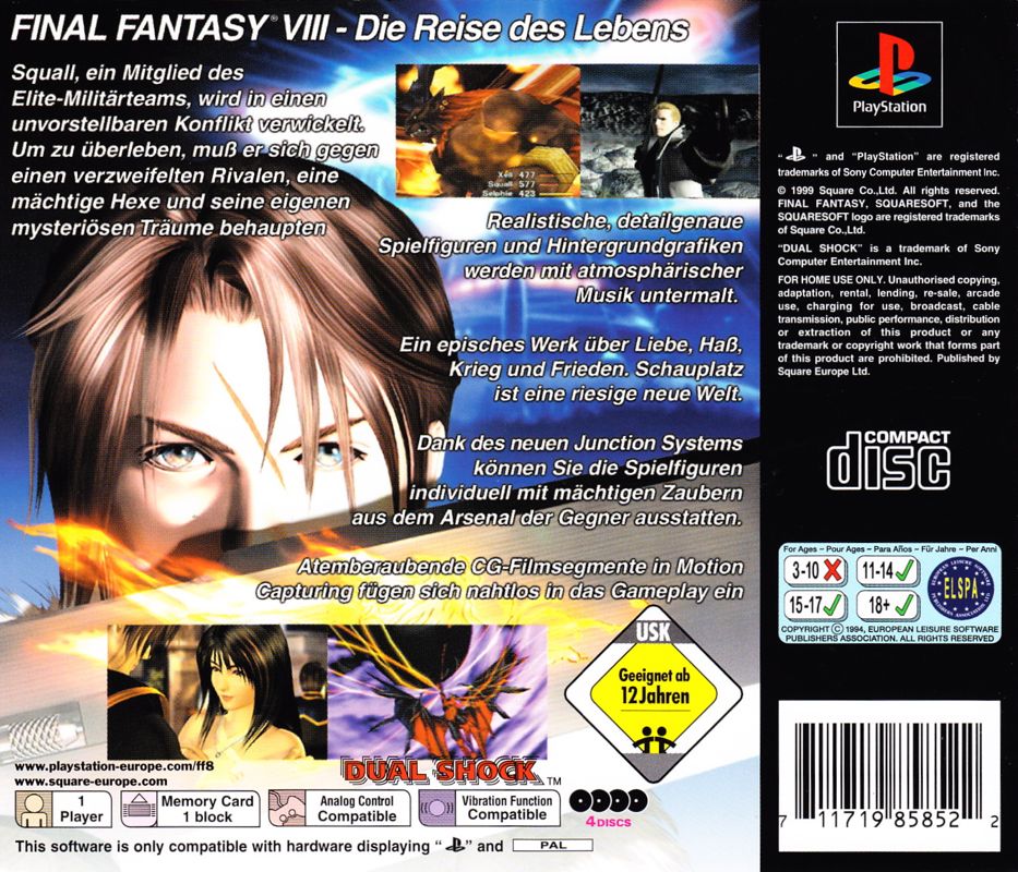 FINAL FANTASY VIII - PlayStation, PlayStation