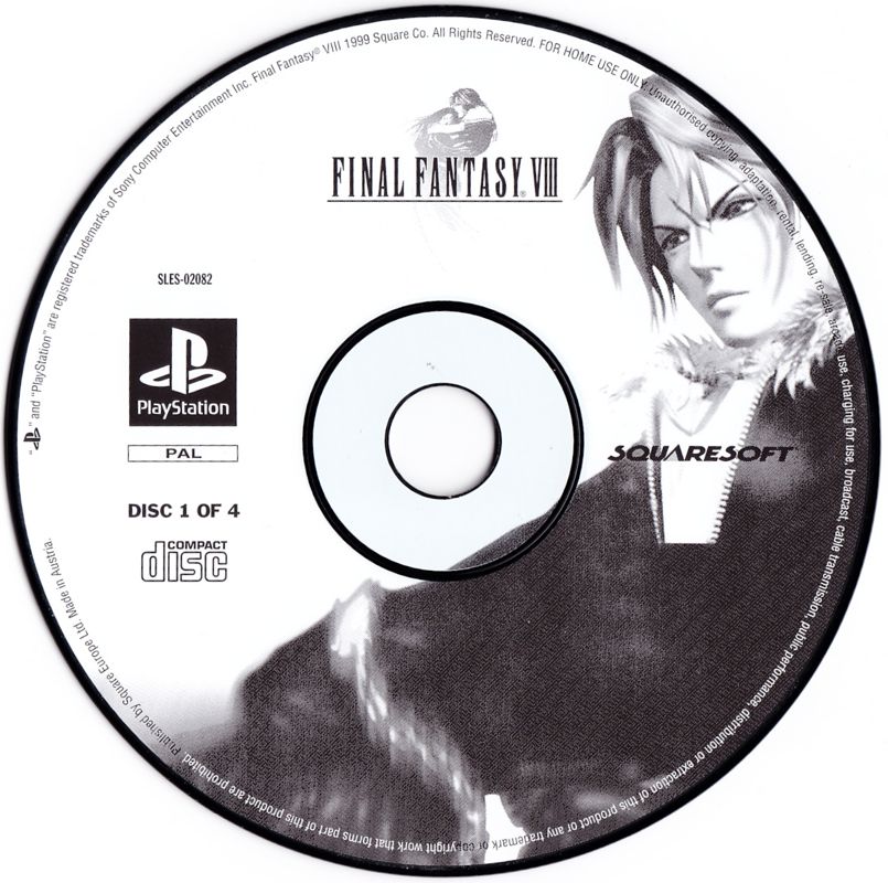 Media for Final Fantasy VIII (PlayStation): Disc 1