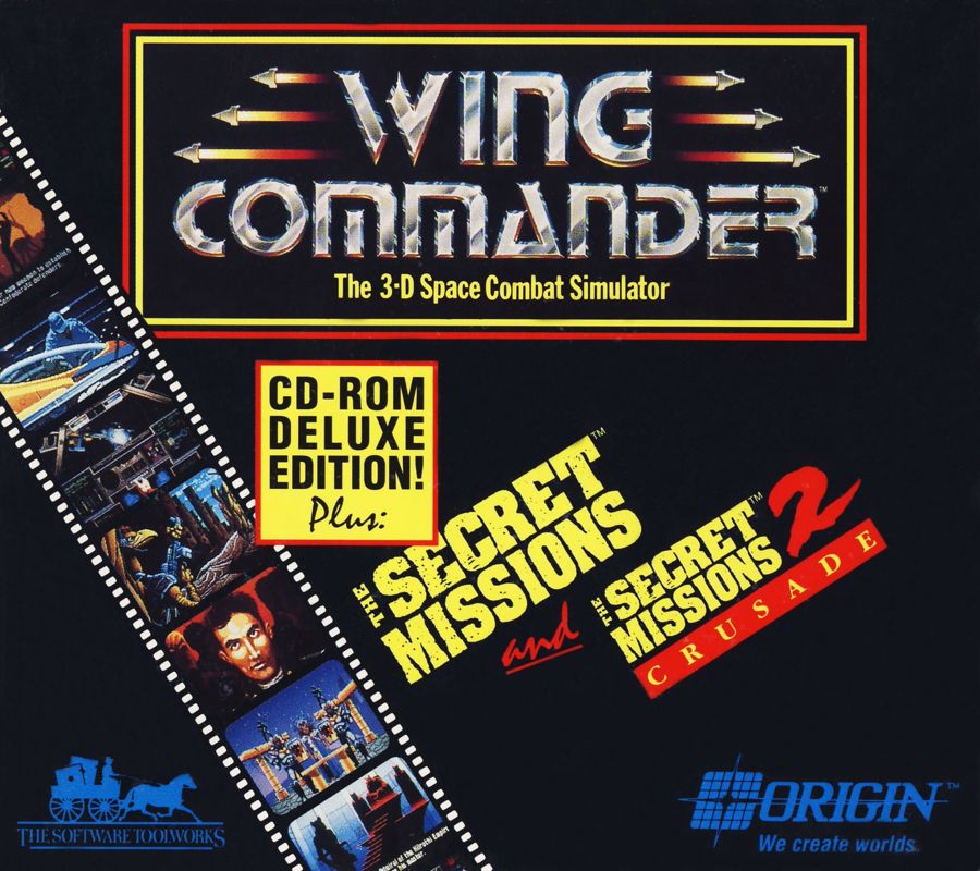 Other for Wing Commander: Deluxe Edition (DOS) (The Software Toolworks CD-ROM Release): CD Case - Front