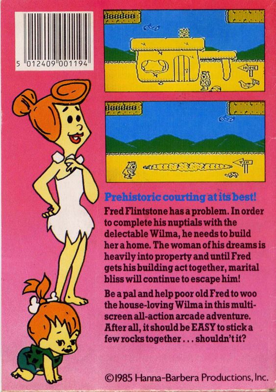 Back Cover for Yabba Dabba Doo! (ZX Spectrum)