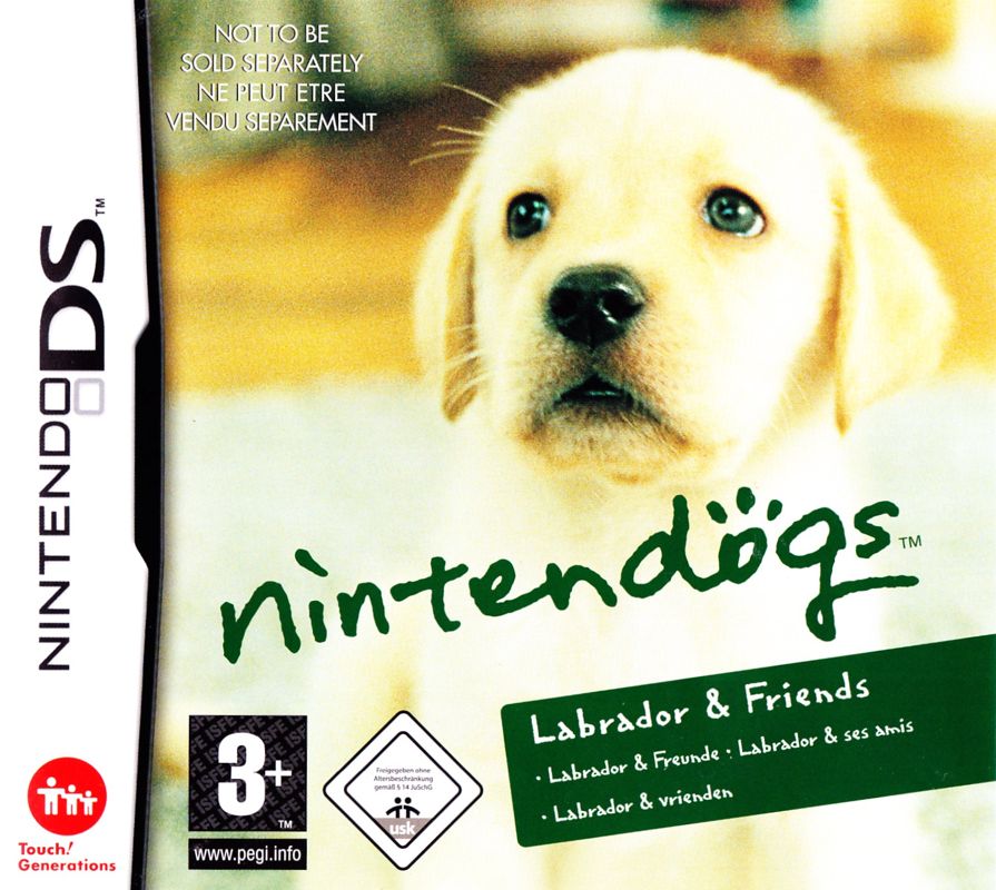 Front Cover for Nintendo DS (Nintendogs: Labrador & Friends) (included game) (Nintendo DS) (Labrador & Friends Version - bundled with Nintendo DS)