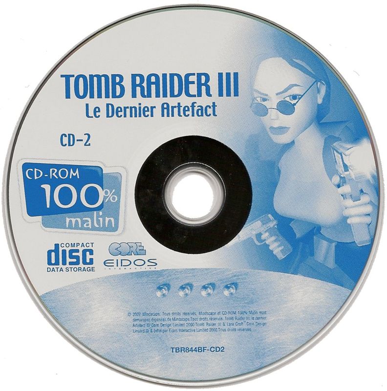 Media for Tomb Raider: The Lost Artifact (Windows) (CD-ROM 100% Malin release): Disc 2