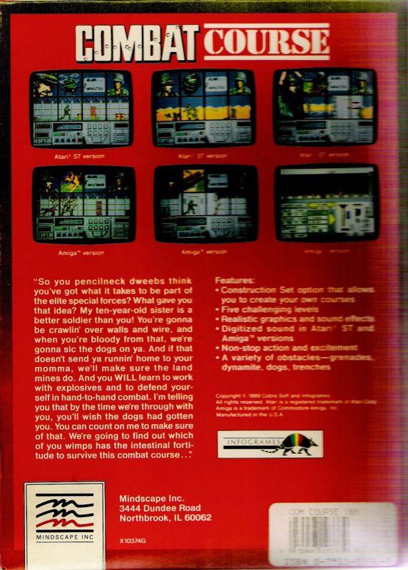 Back Cover for Combat Course (DOS)