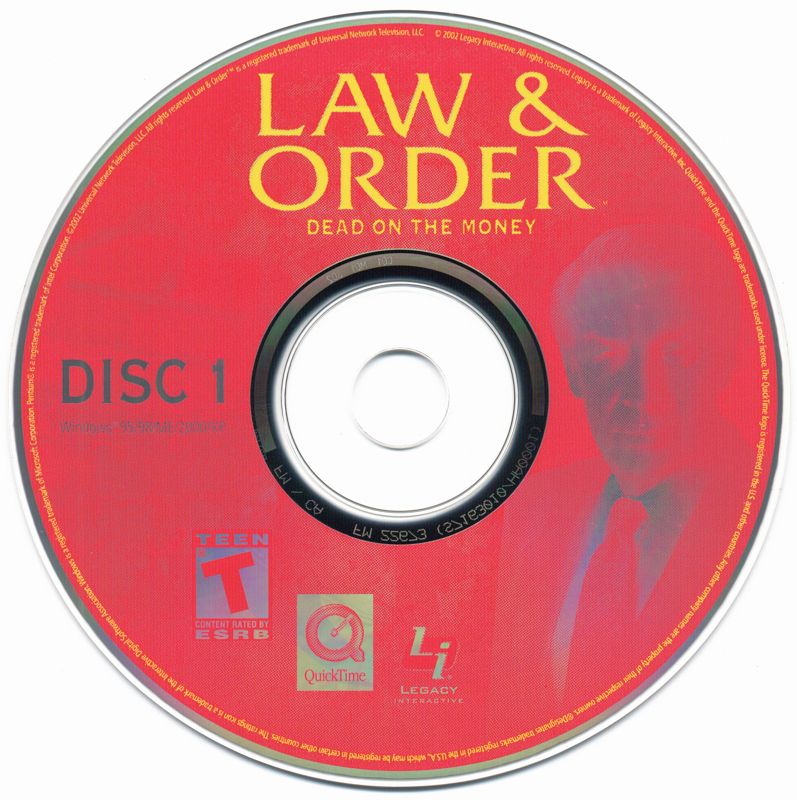 Media for Law & Order: Dead on the Money (Windows): Disc 1