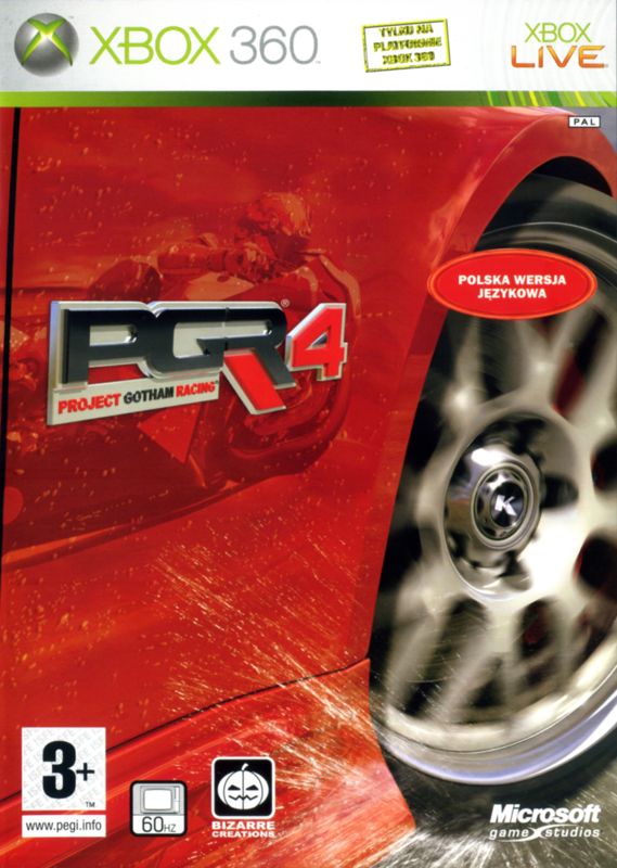 Front Cover for Project Gotham Racing 4 (Xbox 360)