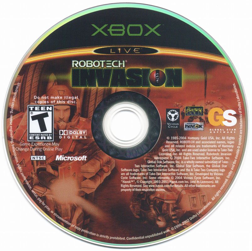 Media for Robotech: Invasion (Xbox)