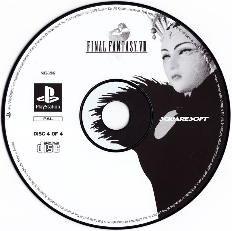 Media for Final Fantasy VIII (PlayStation): Disc 4