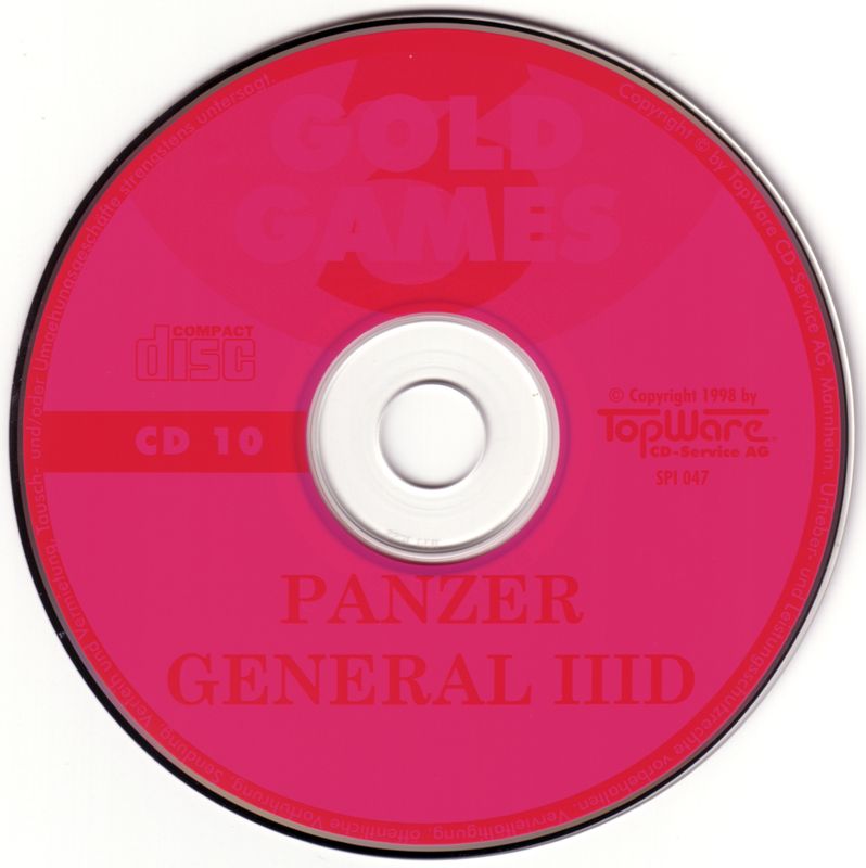 Media for Gold Games 3 (DOS and Windows): Disc 10 - Panzer General II