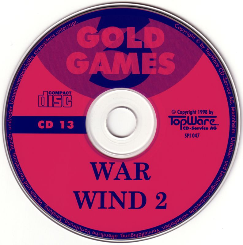 Media for Gold Games 3 (DOS and Windows): Disc 13 - War Wind 2