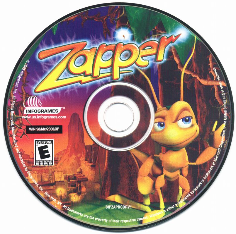 Media for Zapper: One Wicked Cricket! (Windows) (Alternate cover)