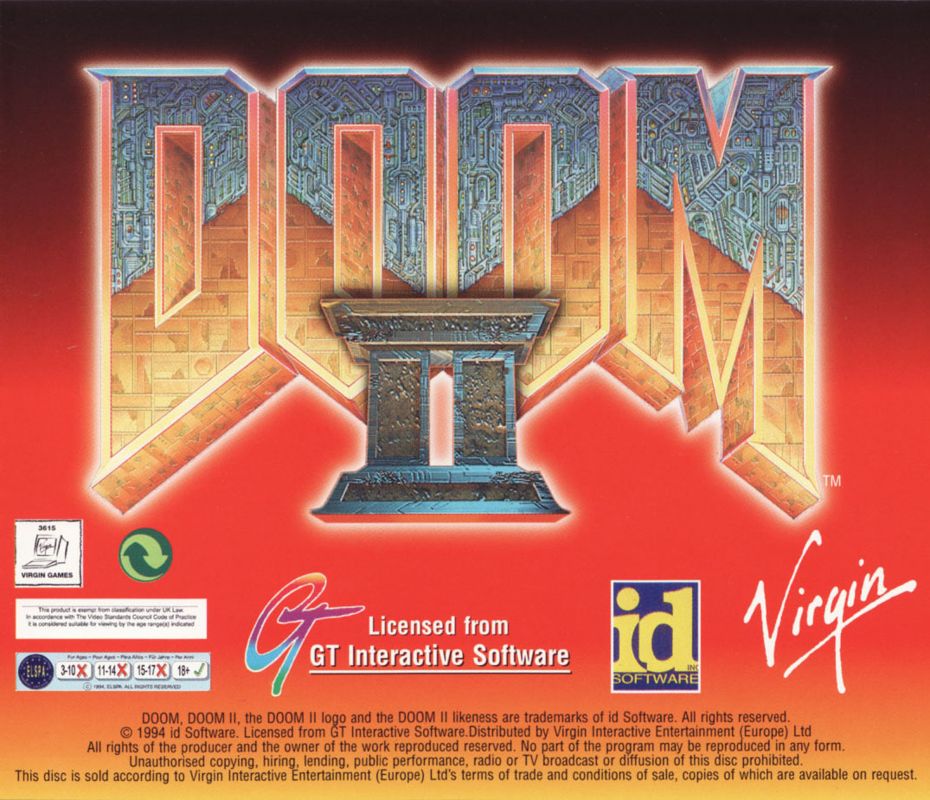 Other for Doom II (DOS): Jewel Case - Back