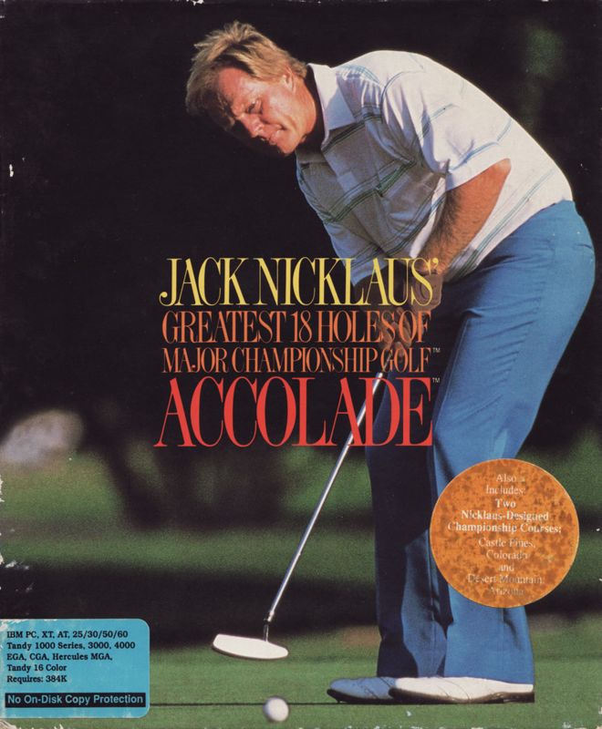 Jack Nicklaus' Greatest 18 Holes Of Major Championship Golf Cover Or ...