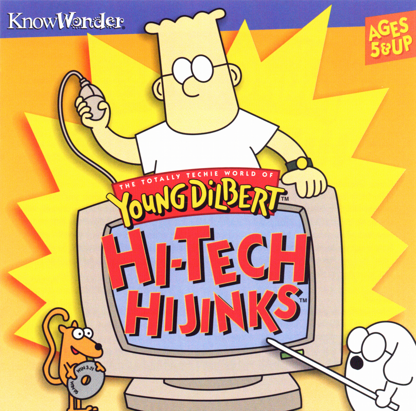 Other for Young Dilbert Hi-Tech Hijinks (Macintosh and Windows and Windows 3.x): Jewel Case - Front